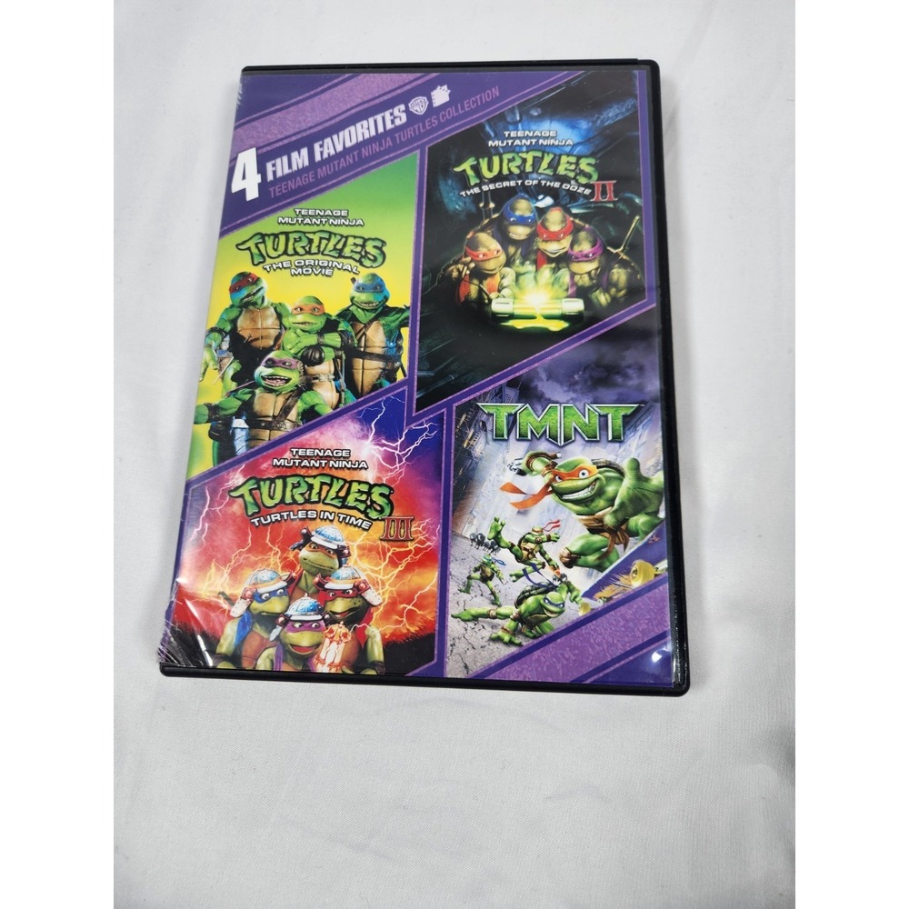 4 Film Favorites Teenage Mutant Ninja Turtles Collection DVD TMNT Movie Set PG
